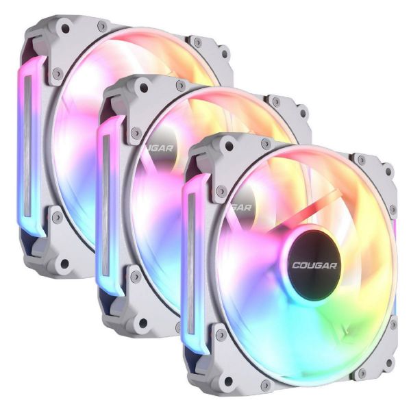 Imagen de Fan Cougar Apolar 120 Argb White (x3 Pack)