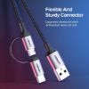 Imagen de Cable Ugreen 2 En 1 Usb-a A Usb-c Y Micro Usb