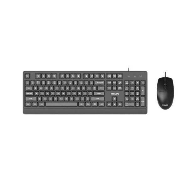 Imagen de Combo Philips Teclado + Mouse Cableado Spt6247b