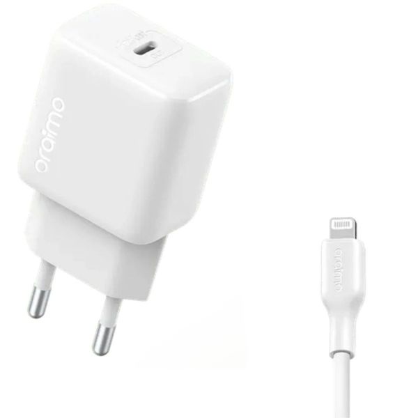 Imagen de Kit Oraimo Cargador 20wfast Type-c +cable C A Ltng