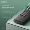 Imagen de Powerbank Oraimo 2 In/2 Cables10000mah/12w Fast Bk