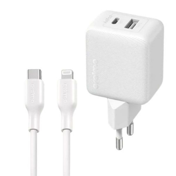 Imagen de Kit Oraimo Cargador 20w/fast + Cable Usbc A Usbc