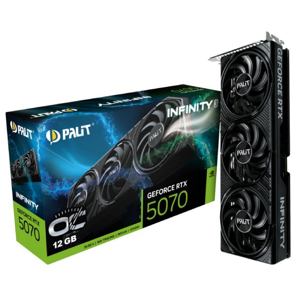 Imagen de Tarjeta Video GeForce RTX 5070 Infinity3 OC 12GB GDDR7 Palit
