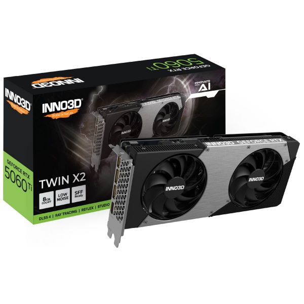 Imagen de Tarjeta Video GeForce RTX 5060 Ti Twin X2 8GB GDDR7 INNO3D
