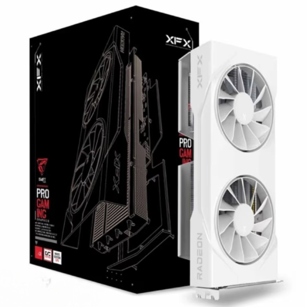 Imagen de Tarjeta Video Radeon RX 9060 XT Swift White 8GB GDDR6 XFX