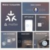 Imagen de Interruptor Sonoff M5 1 Gang Matter Gris