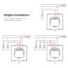 Imagen de Interruptor Sonoff M5 3 Gang Matter Gris