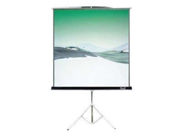 Imagen de Klip Xtreme KPS-104 - Pantalla de proyección con trípode - 120" (305 cm) - 4:3 - Blanco mate - blanco