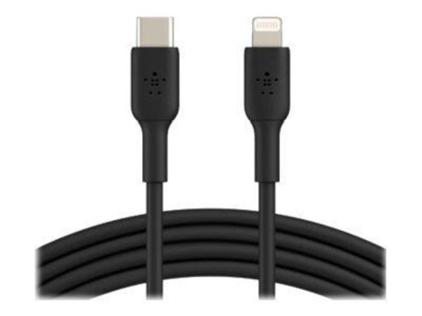 Imagen de Belkin BOOST CHARGE - Cable Lightning - USB-C (M) a Lightning (M) - 1 m - negro - suministro de potencia USB (18W) - para Apple iPad/iPhone/iPod (Lightning)