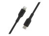 Imagen de Belkin BOOST CHARGE - Cable Lightning - USB-C (M) a Lightning (M) - 1 m - negro - suministro de potencia USB (18W) - para Apple iPad/iPhone/iPod (Lightning)