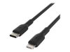Imagen de Belkin BOOST CHARGE - Cable Lightning - USB-C (M) a Lightning (M) - 1 m - negro - suministro de potencia USB (18W) - para Apple iPad/iPhone/iPod (Lightning)