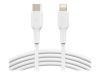 Imagen de Belkin BOOST CHARGE - Cable Lightning - USB-C (M) a Lightning (M) - 1 m - blanco - suministro de potencia USB (18W) - para Apple iPad/iPhone/iPod (Lightning)