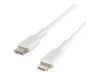 Imagen de Belkin BOOST CHARGE - Cable Lightning - USB-C (M) a Lightning (M) - 1 m - blanco - suministro de potencia USB (18W) - para Apple iPad/iPhone/iPod (Lightning)
