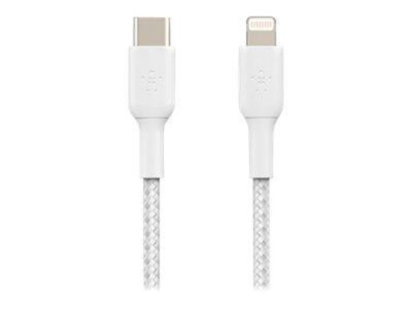 Imagen de Belkin BOOST CHARGE - Cable Lightning - USB-C (M) a Lightning (M) - 1 m - blanco - suministro de potencia USB (18W) - para Apple iPad/iPhone/iPod (Lightning)