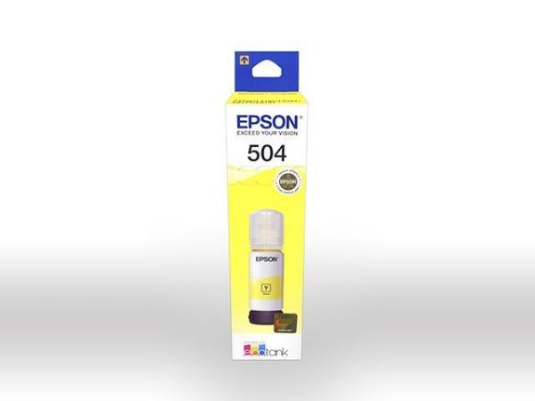 Imagen de Epson 504 - 70 ml - amarillo - original - recarga de tinta - para EcoTank L4150, L6161, L6171, L6191