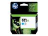 Imagen de HP 951XL - 24 ml - Alto rendimiento - cián - original - cartucho de tinta - para Officejet Pro 251dw, 276dw, 8100, 8600, 8600 N911a, 8610, 8615, 8616, 8620, 8625, 8630