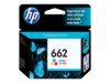 Imagen de HP 662 - Color (cian, magenta, amarillo) - original - Ink Advantage - cartucho de tinta - para Deskjet 1516, Ink Advantage 15XX, Ink Advantage 26XX, Ink Advantage 46XX