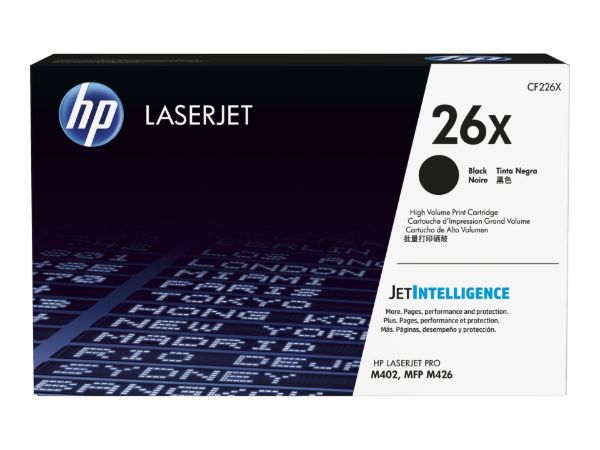 Imagen de HP 26X Toner Original Alto rendimiento Negro LaserJet(CF226X)