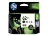 Imagen de HP 62XL - 12 ml - Alto rendimiento - negro - original - cartucho de tinta - para Envy 55XX, 56XX, 76XX; Officejet 200, 250, 252, 57XX, 8040
