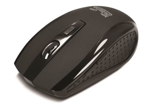 Imagen de Klip Xtreme Klever KMW-340 - Ratón - óptico - 6 botones - inalámbrico - 2.4 GHz - receptor inalámbrico USB - negro