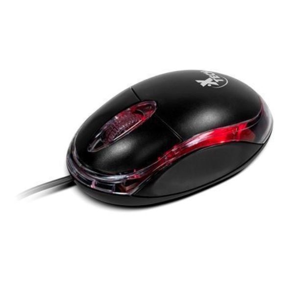 Imagen de Xtech - Mouse - Wired - USB - Black - 3D optical