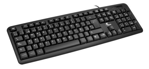 Imagen de Xtech - Keyboard - Wired - Spanish - USB - Black - Standard XTK-092S