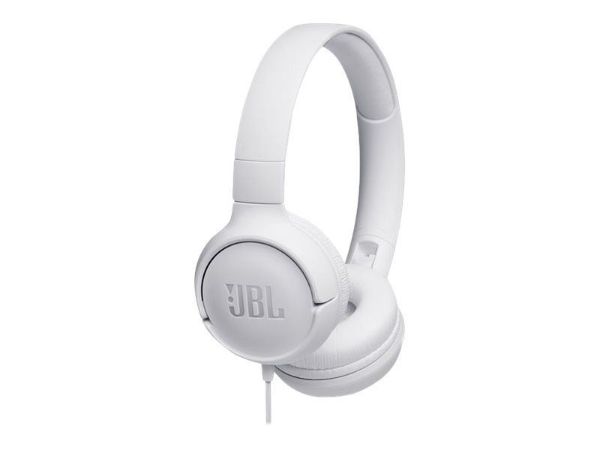 Imagen de JBL TUNE 500 - Auriculares con diadema con micro - en oreja - cableado - conector de 3,5 mm - blanco
