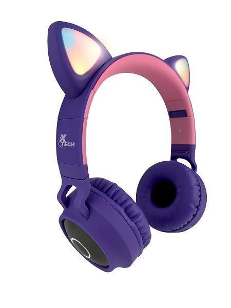 Imagen de Xtech - XTH-650 - Headphones with microphone - Para Cellular phone / Para Computer / Para Home audio / Para Portable electronics / Para Tablet - Wireless - BT-Hera LED Lights