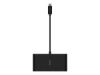 Imagen de Belkin - Multimedia and charge adapter - USB-C - VGA, HDMI - GigE