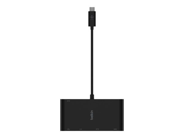 Imagen de Belkin - Multimedia and charge adapter - USB-C - VGA, HDMI - GigE