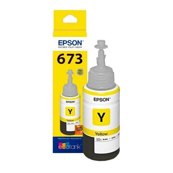 Imagen de Epson T673 - Amarillo - original - recarga de tinta - para Epson L1800, L800, L805, L810, L850
