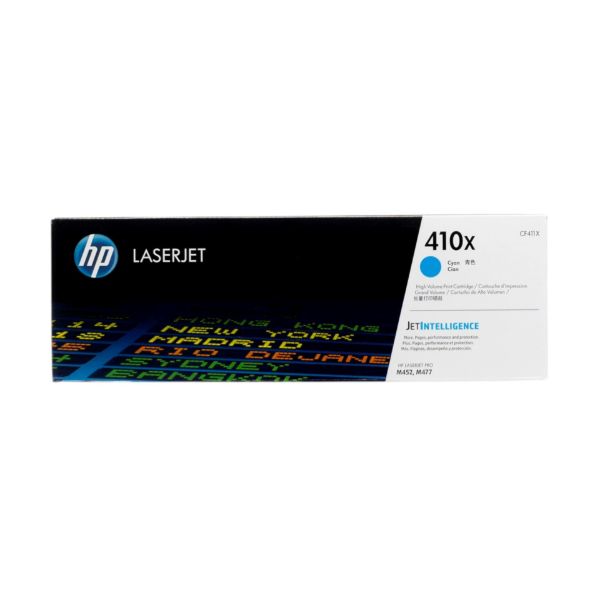 Imagen de HP 410X Toner CF411X Cian Alto Rendimiento para LaserJet