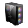Imagen de MSI MAG FORGE M100A - Torre microATX - panel lateral con ventana (acrílico) - sin fuente de alimentación (ATX) - USB/Audio