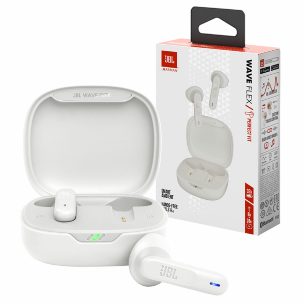 Imagen de Auriculares Inalámbricos Jbl Wave Flex Bluetooth Tws  Blanco-copiar
