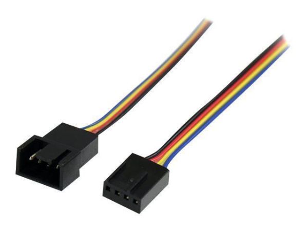 Imagen de StarTech.com Cable Adaptador Extensor de Extensión de 0,3m PWM 4 Pines de Alimentación Ventilador Fan Placa Base Macho a Hembra - Cable alargador de alimentación del ventilador - PWM de 4 patillas (M) a PWM de 4 patillas (H) - 3 m