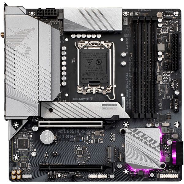 Imagen de Motherboard Gigabyte Aorus B760M ELITE AX DDR4 Micro ATX S1700 Intel HD Graphics