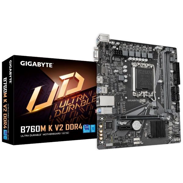 Imagen de Gigabyte B760M K V2 DDR4 G10 INTEL LGA1700 Micro ATX