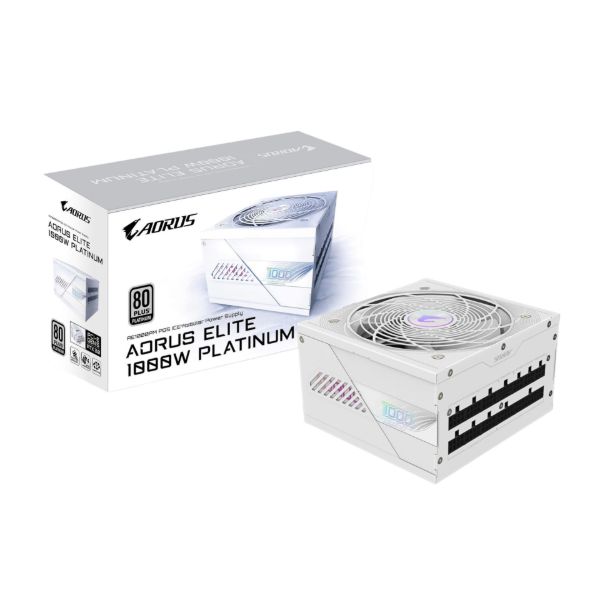 Imagen de Gigabyte GP-AE1000PM PG5 ICE 1000W 80+ Platinum Modular PCIe 5.0 ATX Blanco