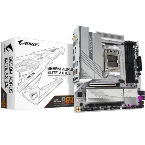 Imagen de Motherboard AMD AM5 DDR5 GIGABYTE AORUS B650M Elite AX Wi-Fi