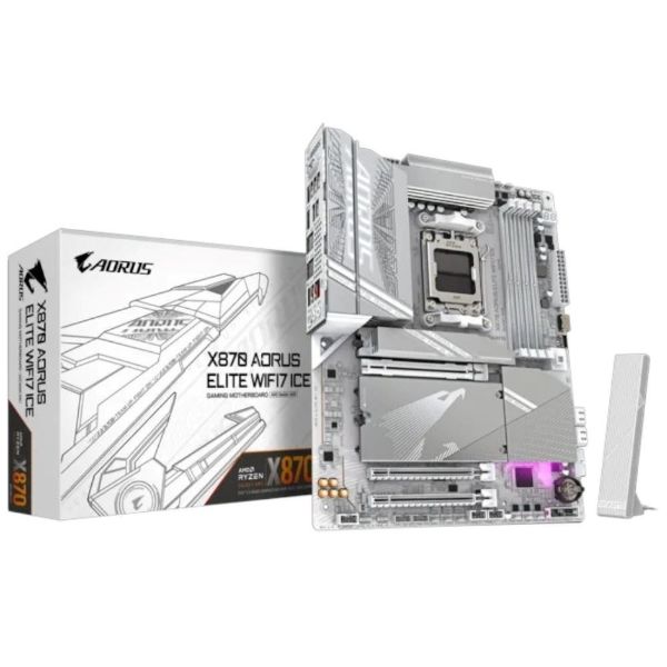 Imagen de Motherboard AMD AM5 DDR5 GIGABYTE AORUS X870 Elite WIFI7 ICE