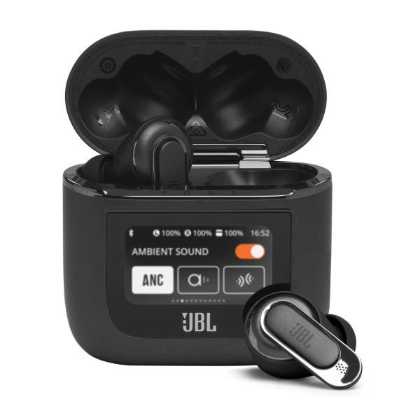 Imagen de JBL Tour Pro 2 - Auriculares inalámbricos con micro - en oreja - Bluetooth - cancelación de sonido activo - negro
