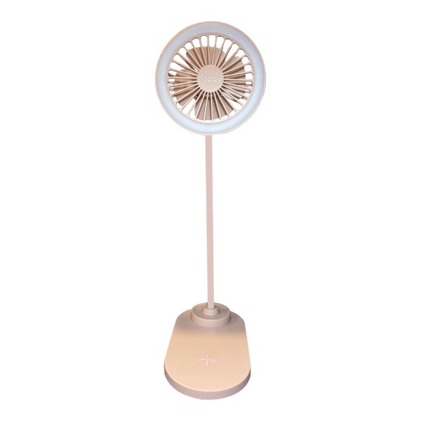 Imagen de Ventilador Lámpara LED Y Cargador Inalámbrico XO Poppy 3 En 1