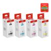 Imagen de Pack 4 Botellas de Tinta Canon Negro Cian Magenta Amarillo G-16