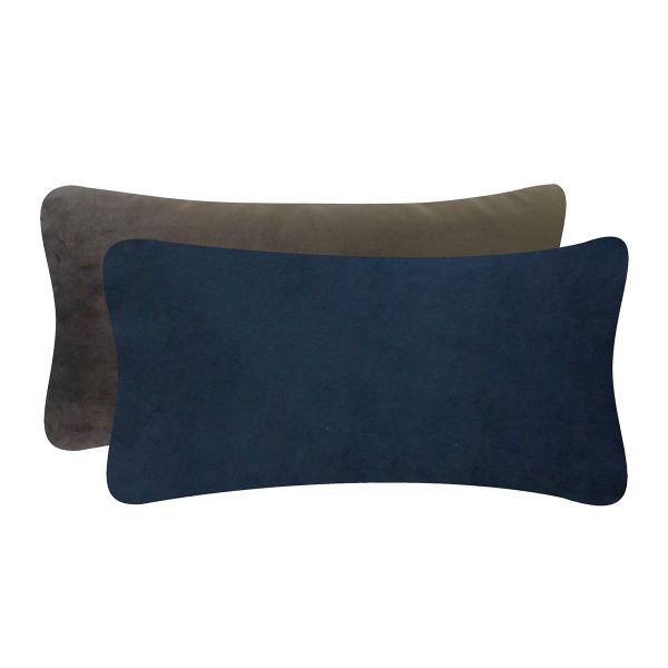 Imagen de Almohadon Joli Combinado 25x50 Gris Azul Velvet