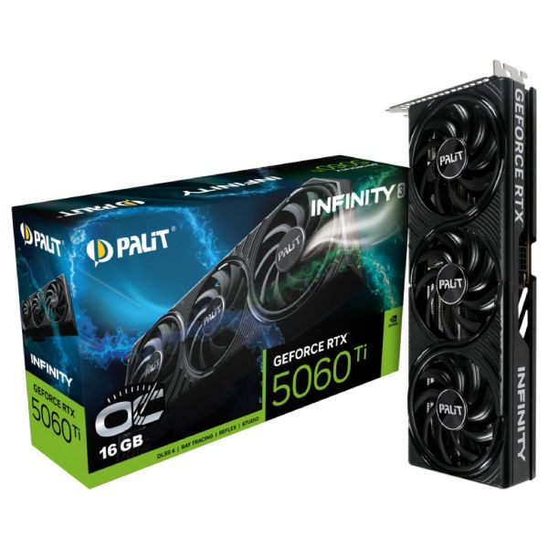 Imagen de Tarjeta Palit Geforce Rtx 5060ti Infinity3 Oc 16gb