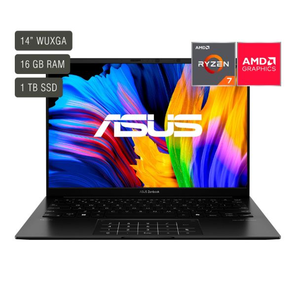 Imagen de Notebook Asus Zenbook 14'' Oled Ryzen 7 16gb 1tb Win11