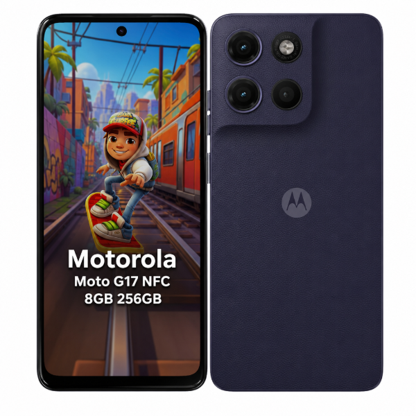 Imagen de Motorola Moto G17 NFC 8GB 256GB IP64 Cargador Funda