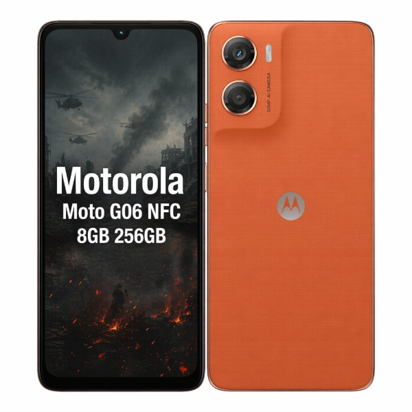 Imagen de Motorola Moto G06 NFC 8GB 256GB 120Hz IP64 Cargador Funda