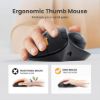 Imagen de Mouse Diestro Inalámbrico Bt ProtoArc Em04 1600dpi