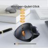 Imagen de Mouse Diestro Inalámbrico Bt ProtoArc Em04 1600dpi